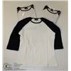 Image 1 : THREE COZY CREEK WOMENS BLACK/ WHITE SHIRTS