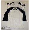 Image 1 : THREE COZY CREEK WOMENS BLACK/ WHITE SHIRTS