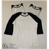 Image 1 : THREE COZY CREEK WOMENS BLACK/ WHITE SHIRTS