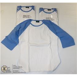 THREE COZY CREEK WOMENS BLUE/ WHITE SHIRTS