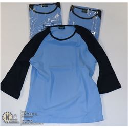 THREE COZY CREEK WOMENS BLUE/ LIGHT BLUE SHIRTS