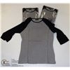 Image 1 : THREE COZY CREEK WOMENS BLACK/ GREY SHIRTS