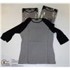 Image 1 : THREE COZY CREEK WOMENS BLACK/ GREY SHIRTS