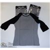 Image 1 : THREE COZY CREEK WOMENS BLACK/ GREY SHIRTS