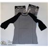 Image 1 : THREE COZY CREEK WOMENS BLACK/ GREY SHIRTS