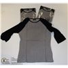 Image 1 : THREE COZY CREEK WOMENS BLACK/ GREY SHIRTS