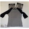 Image 1 : THREE COZY CREEK WOMENS BLACK/ GREY SHIRTS