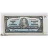 Image 1 : 1937 CANADIAN FIVE DOLLAR BILL