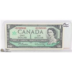 1967 CANADIAN *STAR* REPLACEMENT ONE DOLLAR BILL