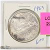 Image 1 : 1963 CNDN SILVER DOLLAR COIN