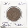 Image 1 : 1850 UPPER CANADA 1/2 PENNY
