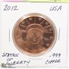 Image 1 : 2012 .999 COPPER STATUE OF LIBERTY