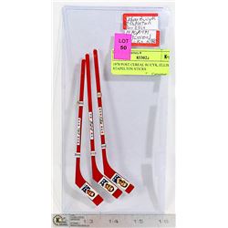 1970 POST CEREAL BUCYK, ELLIS, STAPELTON STICKS