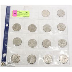 1970'S ASSORTED U.S. SILVER HALF DOLLARS