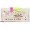 Image 1 : 1986 CANADA $2 BILLS CONSECUTIVE 11 BILLS