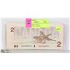 Image 1 : 1986 CANADA $2 BILLS CONSECUTIVE 11 BILLS