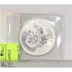 TROY OUNCE .999 SILVER MAPLE LEAF COIN