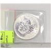 Image 1 : TROY OUNCE .999 SILVER MAPLE LEAF COIN