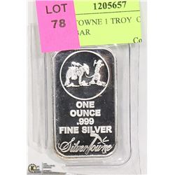 SILVER TOWNE 1 TROY  OUNCE SILVER BAR