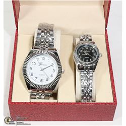 NEW MATCHING MENS & LADIES WATCH SET