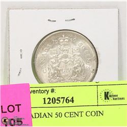1969 CANADIAN 50 CENT COIN