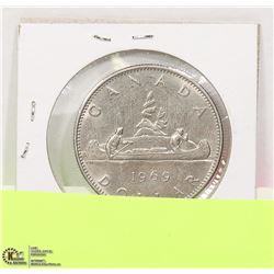 1969 CANADIAN DOLLAR COIN