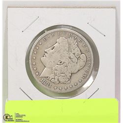 1881 USD MORGAN SILVER $1