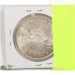 1966 CANADIAN DOLLAR COIN