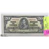 Image 1 : 1937 CANADIAN  $20 BILL