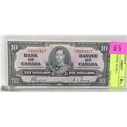 1937 CANADIAN  $10 BILL