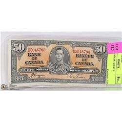 1937 CANADIAN  $50 BILL