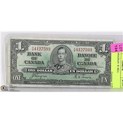 1937 CANADIAN  $1 BILL