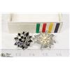 Image 1 : 2 ESTATE VINTAGE JEWELLED BROOCHES