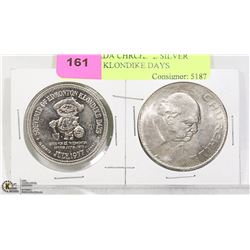 1965 CANADA CHRCHILL SILVER COIN AND KLONDIKE DAYS