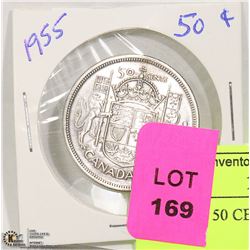 1955 50C 50 CENT COIN