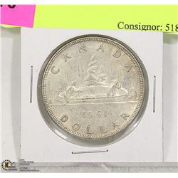 1961 CANADA SILVER DOLLAR