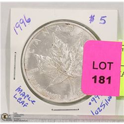 1996 5$ MAPLE LEAF COIN