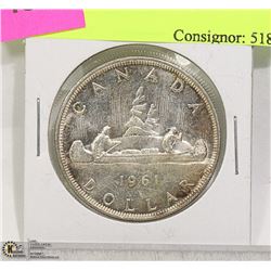 1961 CANADA SILVER DOLLAR