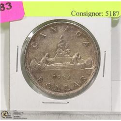 1953 CANADA SILVER DOLLAR