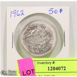 1962 50C 50 CENT COIN