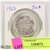 Image 1 : 1962 50C 50 CENT COIN
