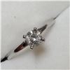 Image 2 : PLATINUM DIAMOND SOLITAIRE RING SIZE 6.5