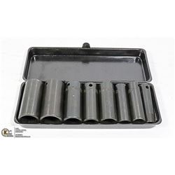 9 PIECE 3/8" DRIVE DEEP SOCKET SET SAE