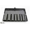 Image 1 : 9 PIECE 3/8" DRIVE DEEP SOCKET SET SAE
