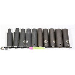 10 PC DEEP SOCKETS 8-21 MM