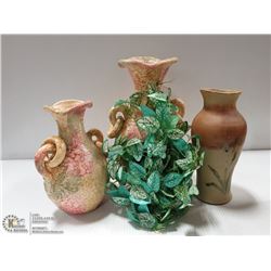 BOX OF ASSORTED VASES