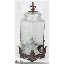 GLASS WATER DISPENSER WITH STAND