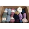 Image 1 : BOX OF YARN MANY COLOURS