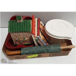 CERAMIC COOKIE JAR,MEASURING PITCHER WITH LID ETC