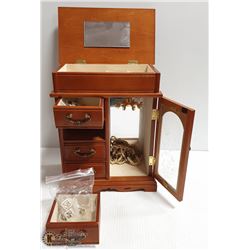 JEWELLERY BOX WITH CONTENTS